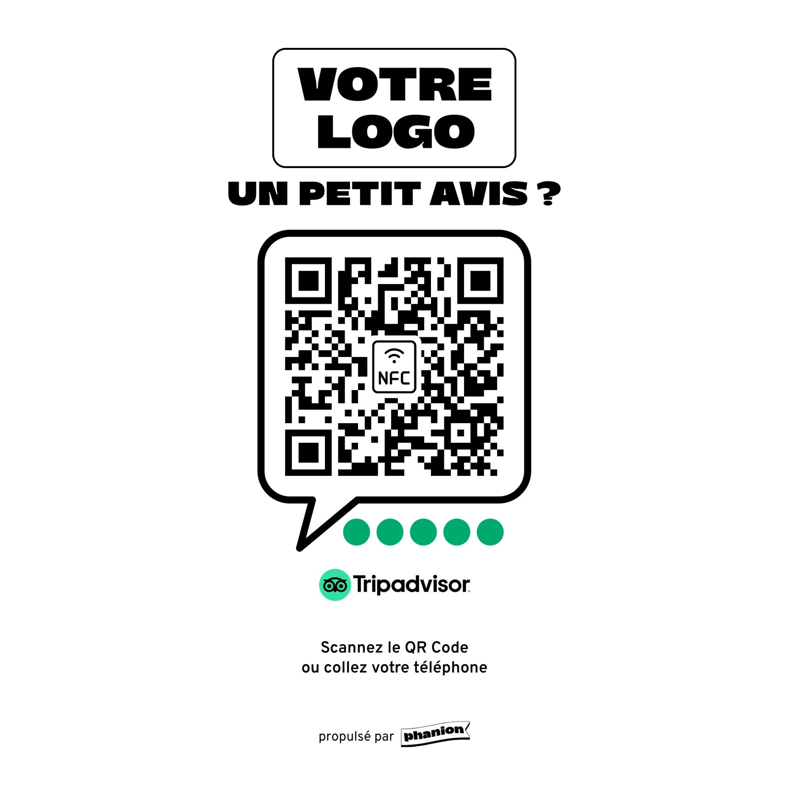 Aperçu de votre plaque avis tripadvisor « un petit avis ? » acrylique