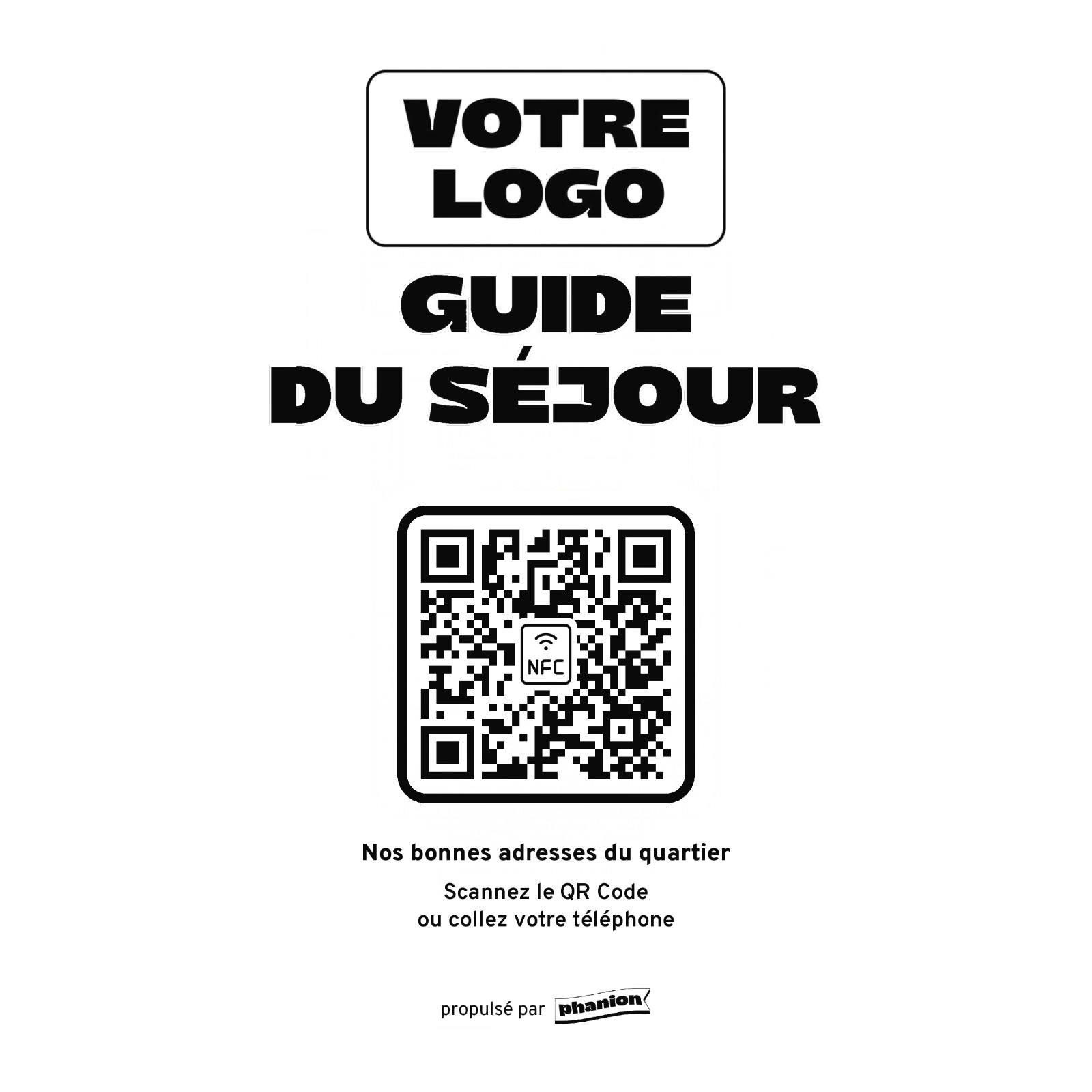 Aperçu de votre plaque accueil « guide du séjour » acrylique