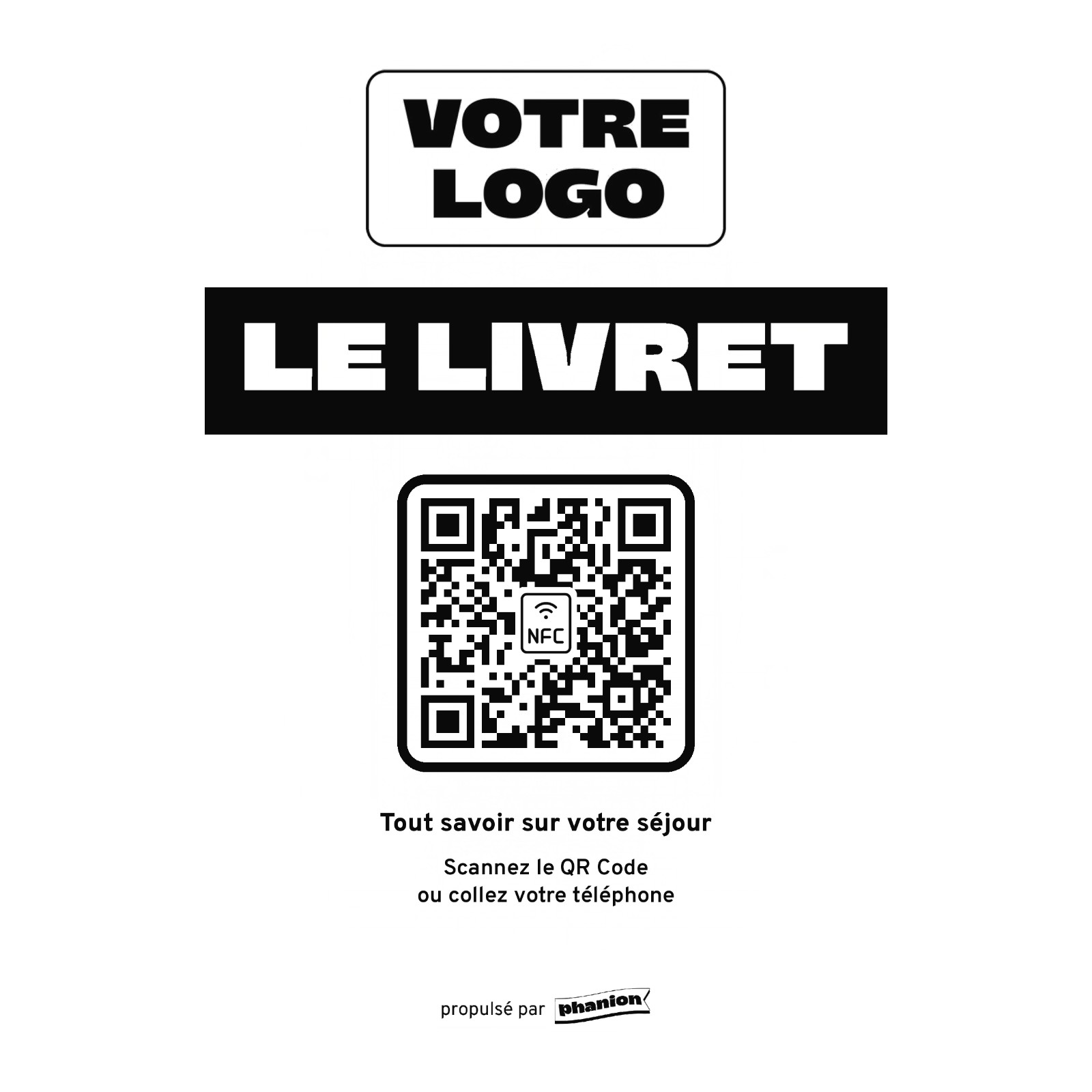 Aperçu de votre plaque accueil « le livret d’accueil » acrylique