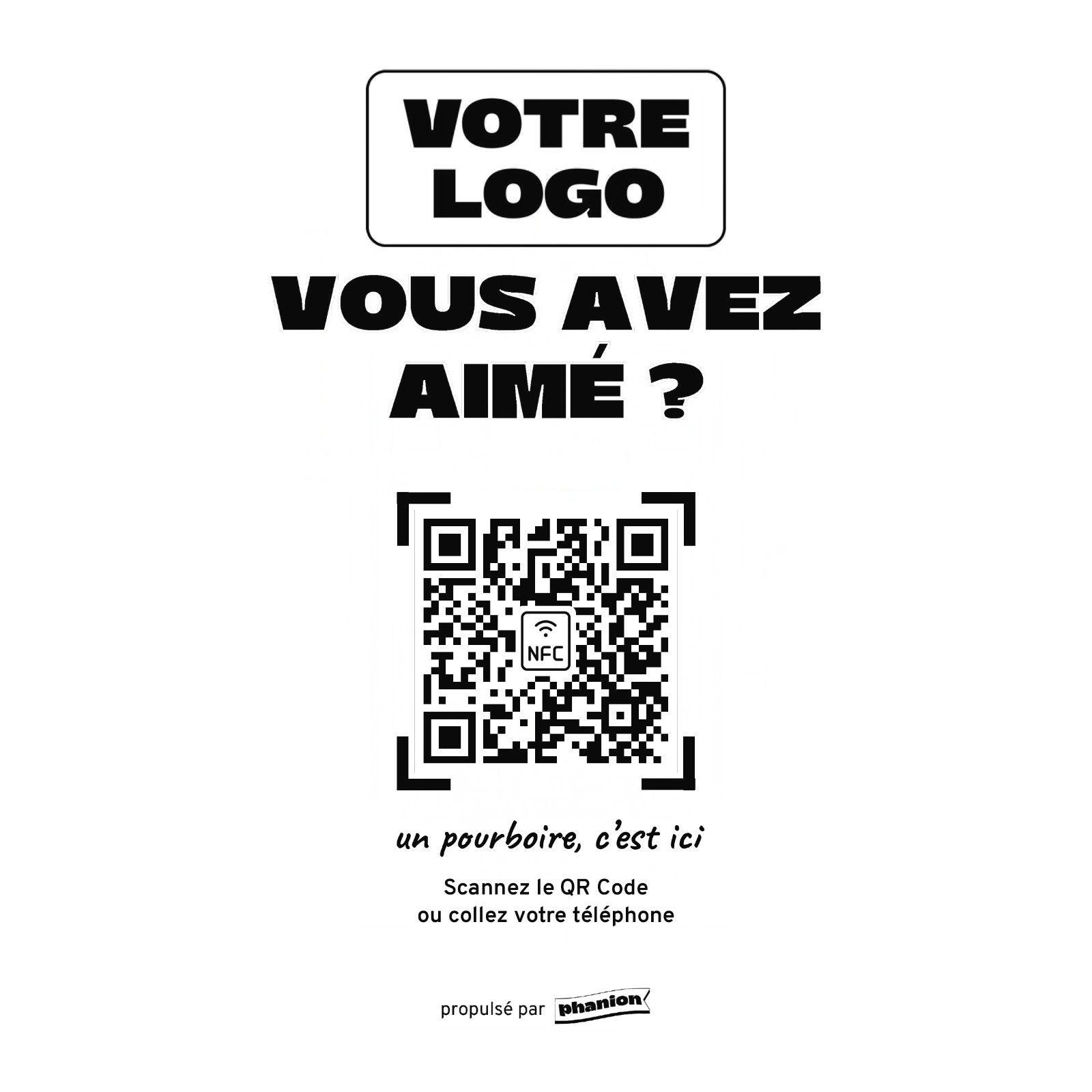 Aperçu de votre plaque pourboire « vous avez aimé » acrylique