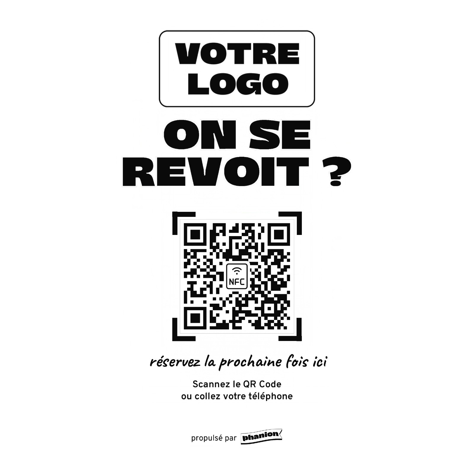 Aperçu de votre plaque rendez-vous « on se revoit » acrylique