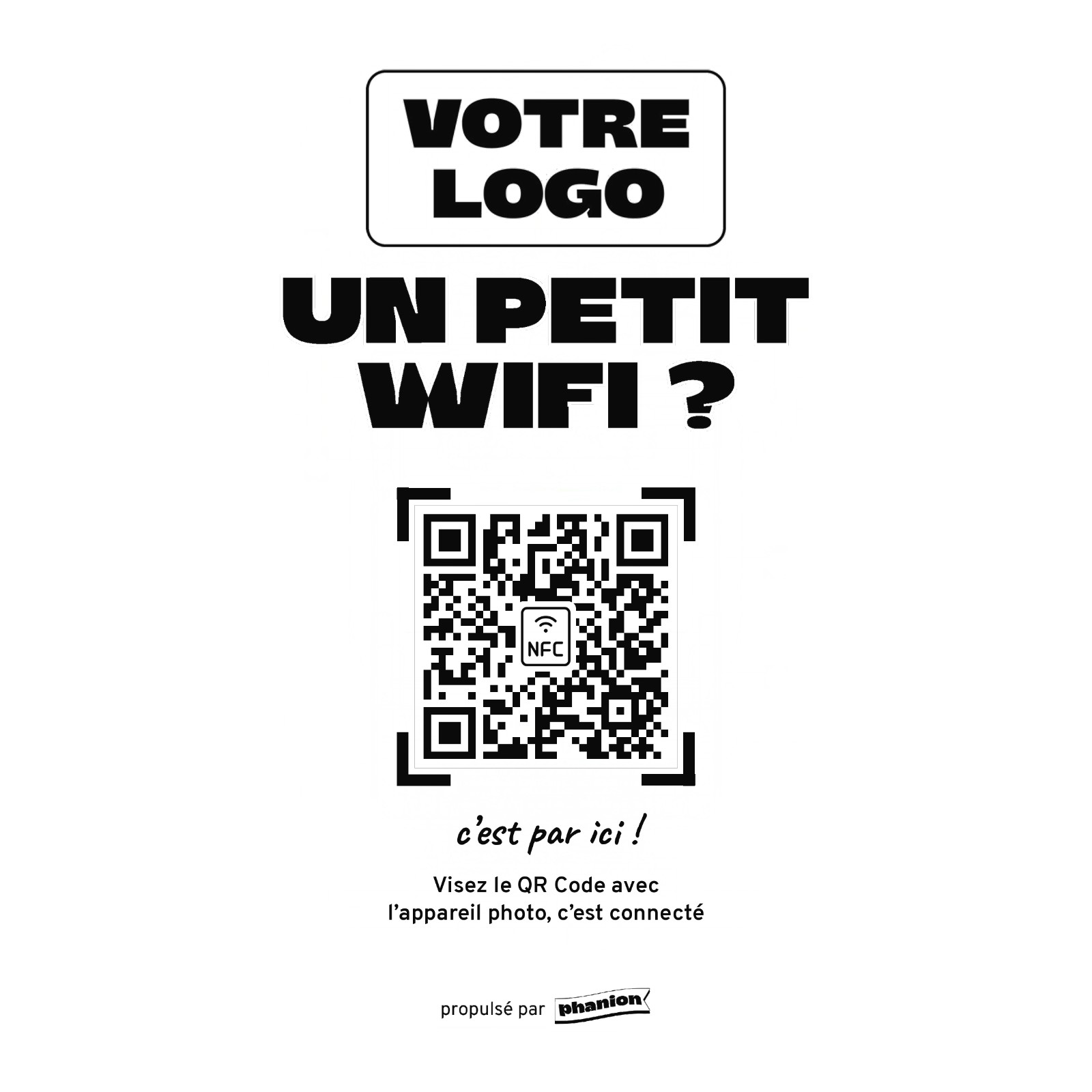 Aperçu de votre plaque wifi « un petit wifi » led